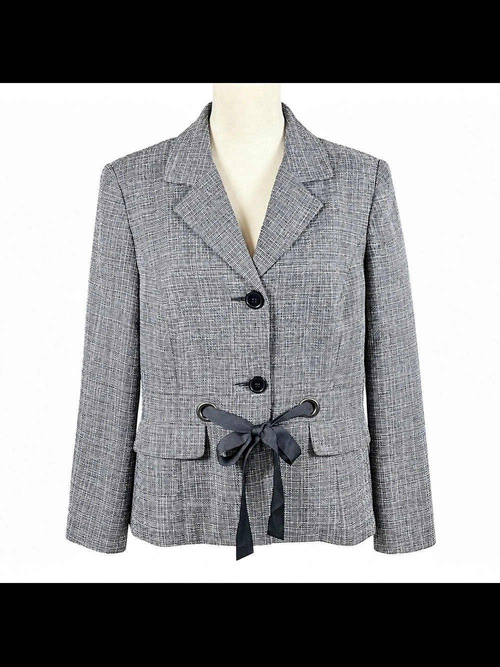 Giorgio Sant'Angelo Women's Gray Blazer Size 18 Like New
